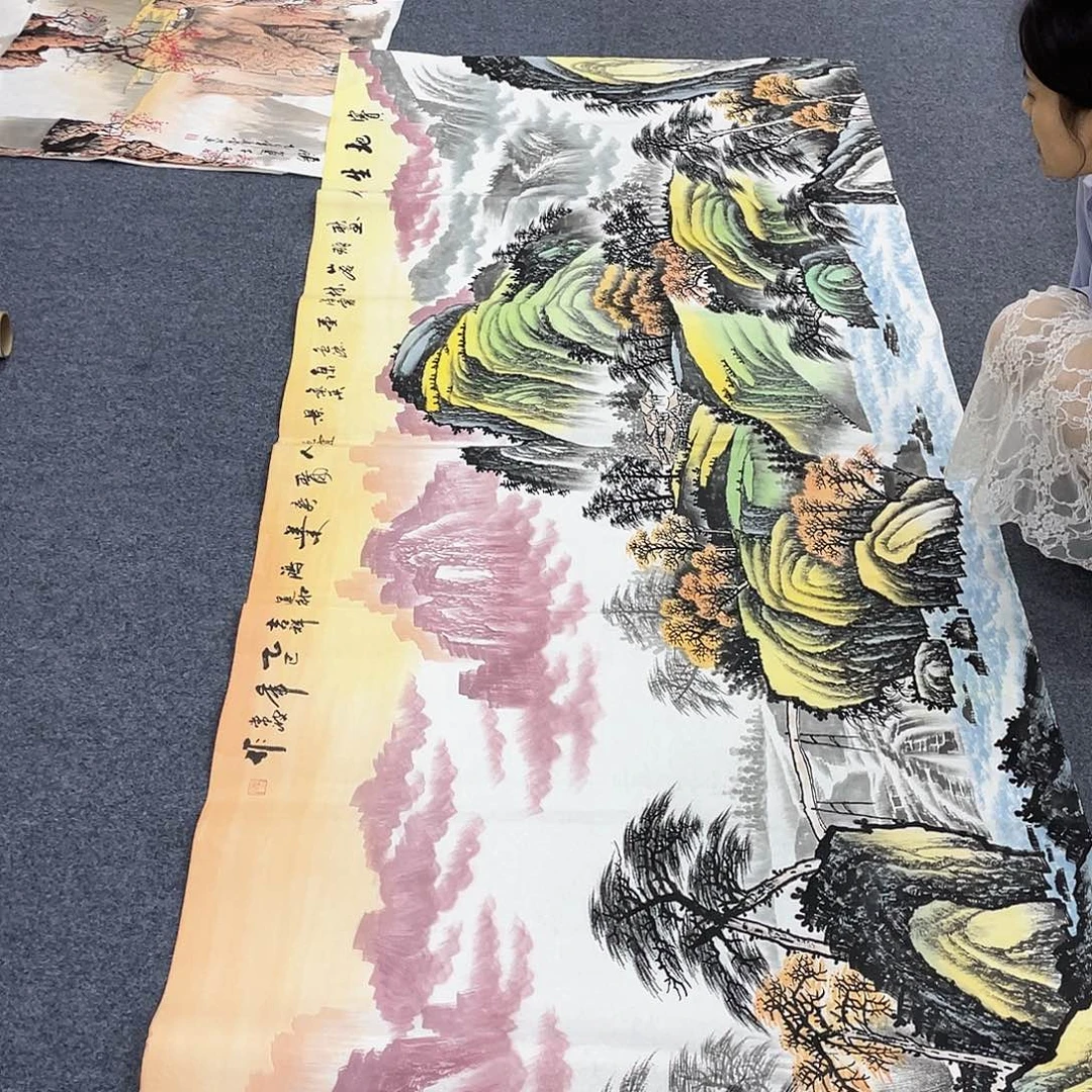 国画作品小姐姐放漏…