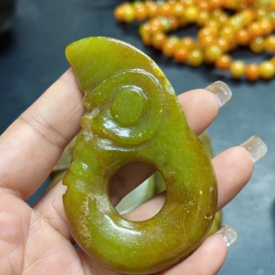 吊坠白玉菩提把件
