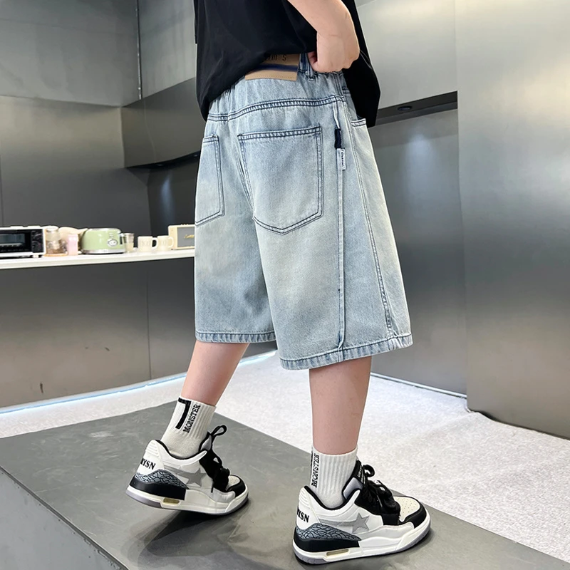 男童牛仔短裤夏季薄款2025新款儿童休闲五分裤痞帅大童夏装裤子潮