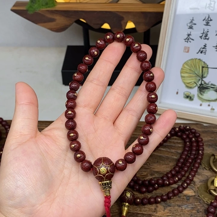 凤眼菩提吊坠8,8 手持
