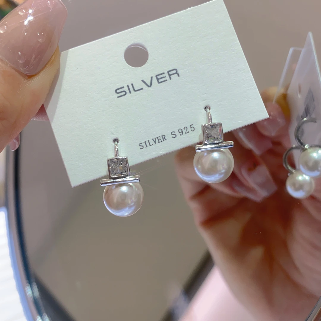 925银仿珍珠耳饰 925银耳饰 时尚经典耳饰 F0098