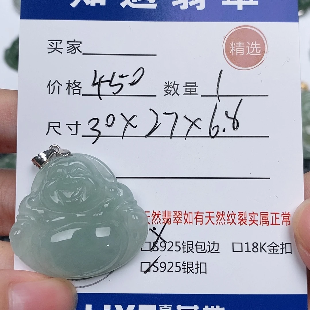 翡翠银S925镶嵌颈饰