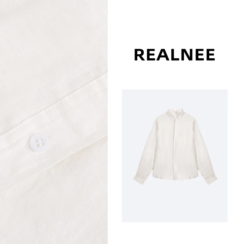 【星月皎洁】100亚麻极简百搭休闲衬衫 GY3CS07730