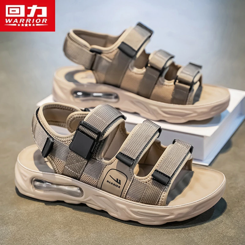 回力凉鞋男士2025新款秋季外穿运动防滑防臭气垫魔术贴沙滩凉拖鞋