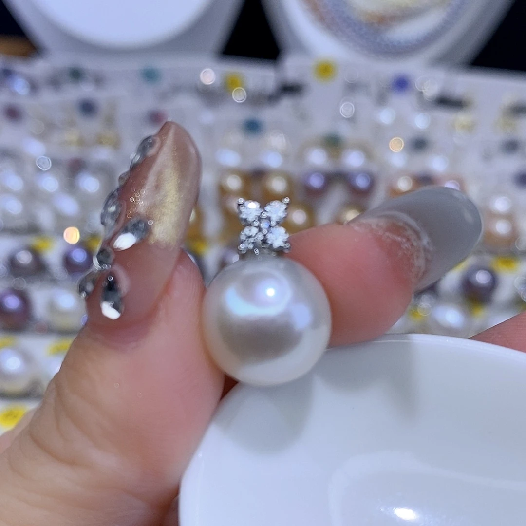 颈饰合金淡水珍珠