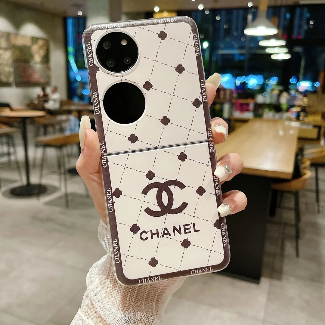 新款小香风华为p50pocket手机壳折叠屏pockets保护套奢华网红白色