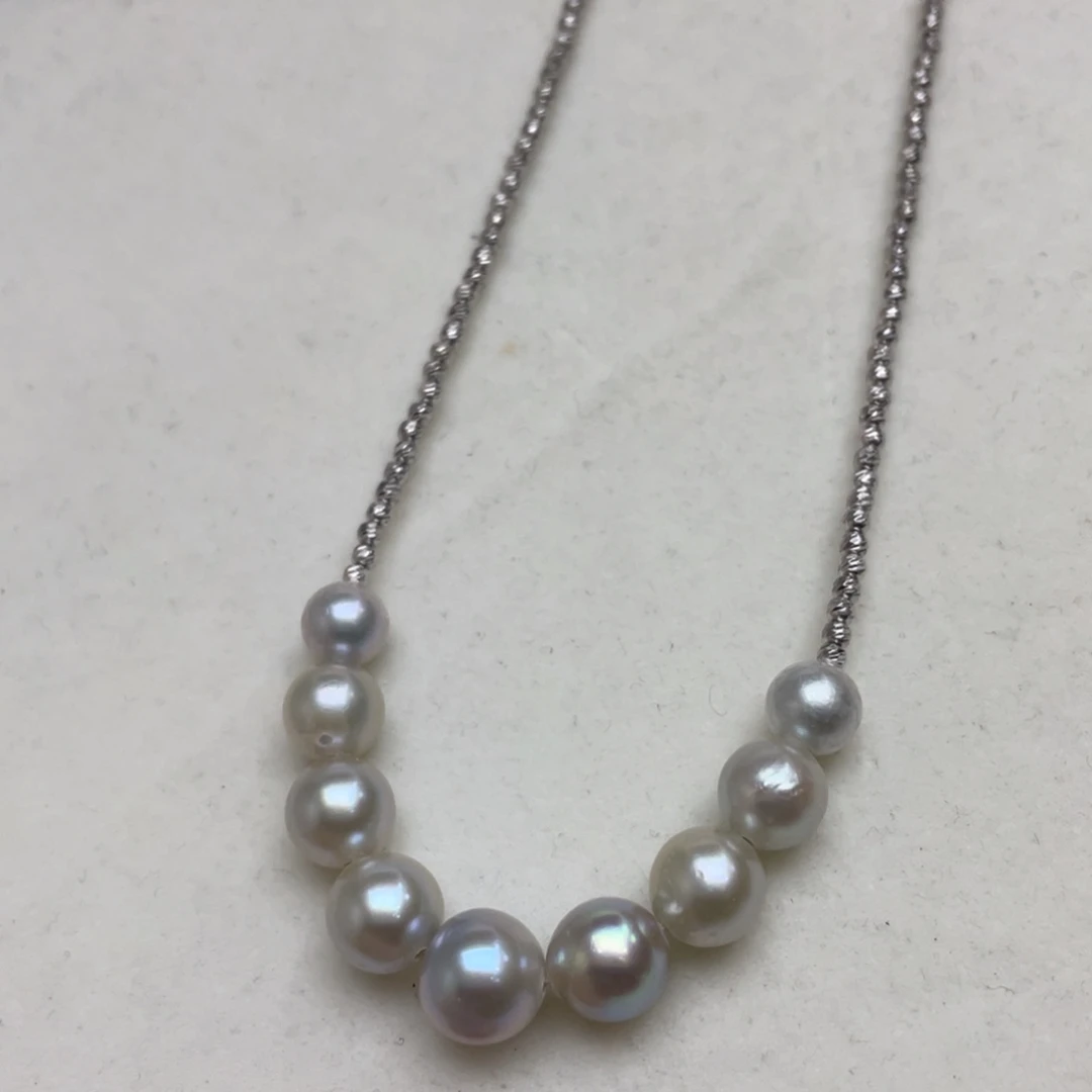 颈饰海水珍珠银S925镶嵌