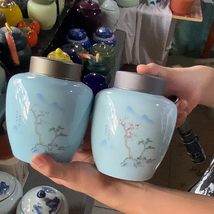 罐司宴陶瓷精选高档陶瓷茶叶罐