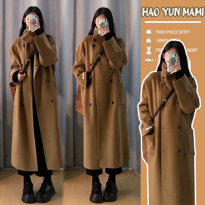 孕妇装2025秋冬季新款爆款休闲洋气时尚高级感中长款外套潮妈大衣