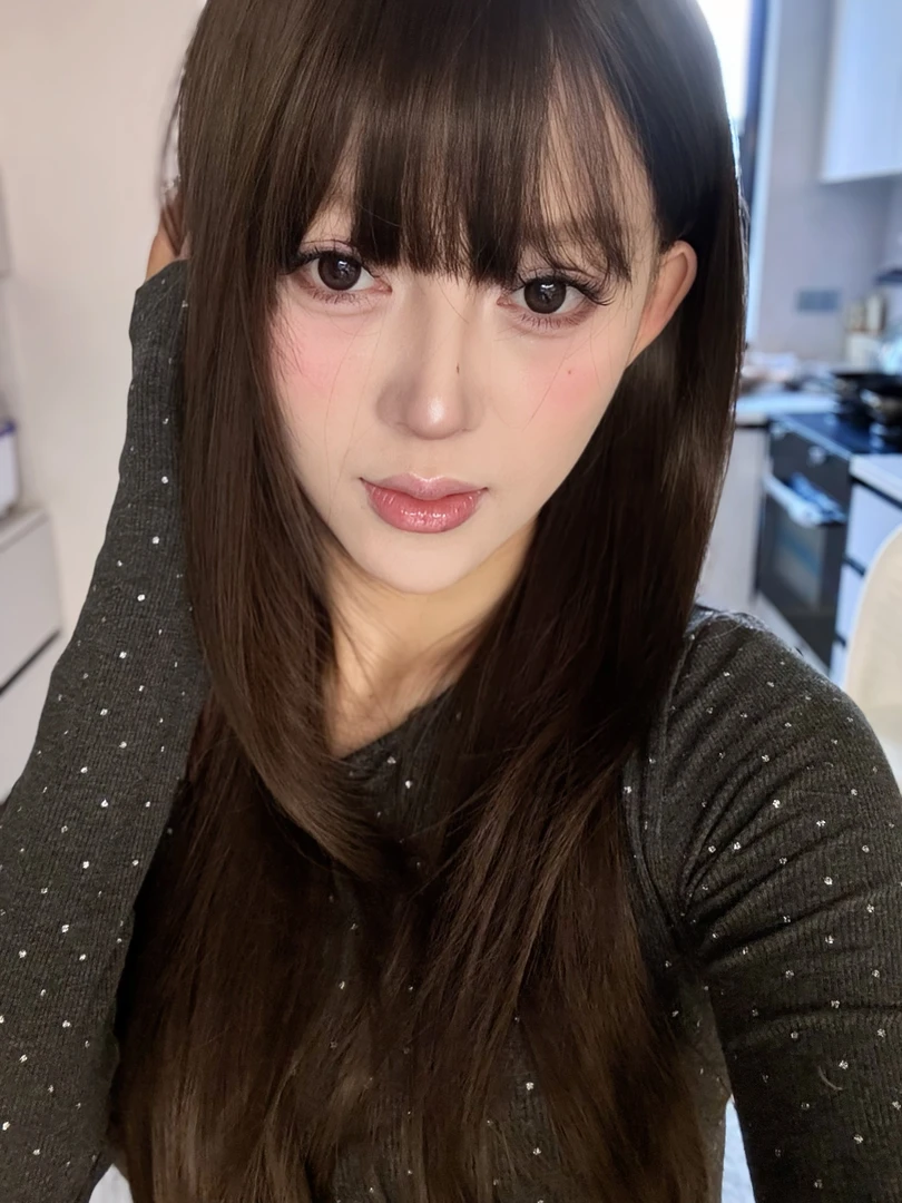 【桃精灵】层次感长直发冷棕色自然系全头套式女性假发