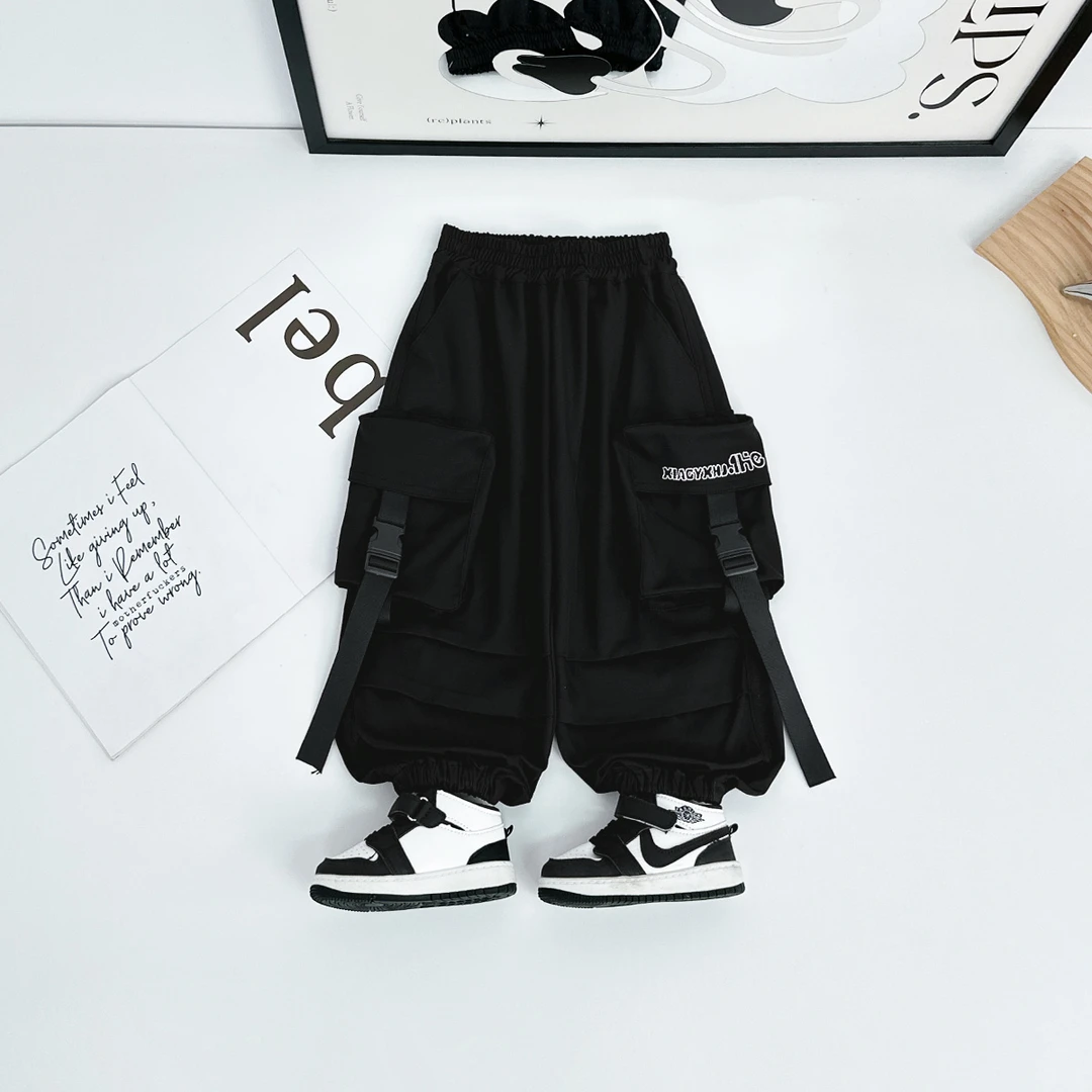 男童裤子秋季儿童工装裤2025新款秋装洋气潮BDQ25127悠悠童话童装