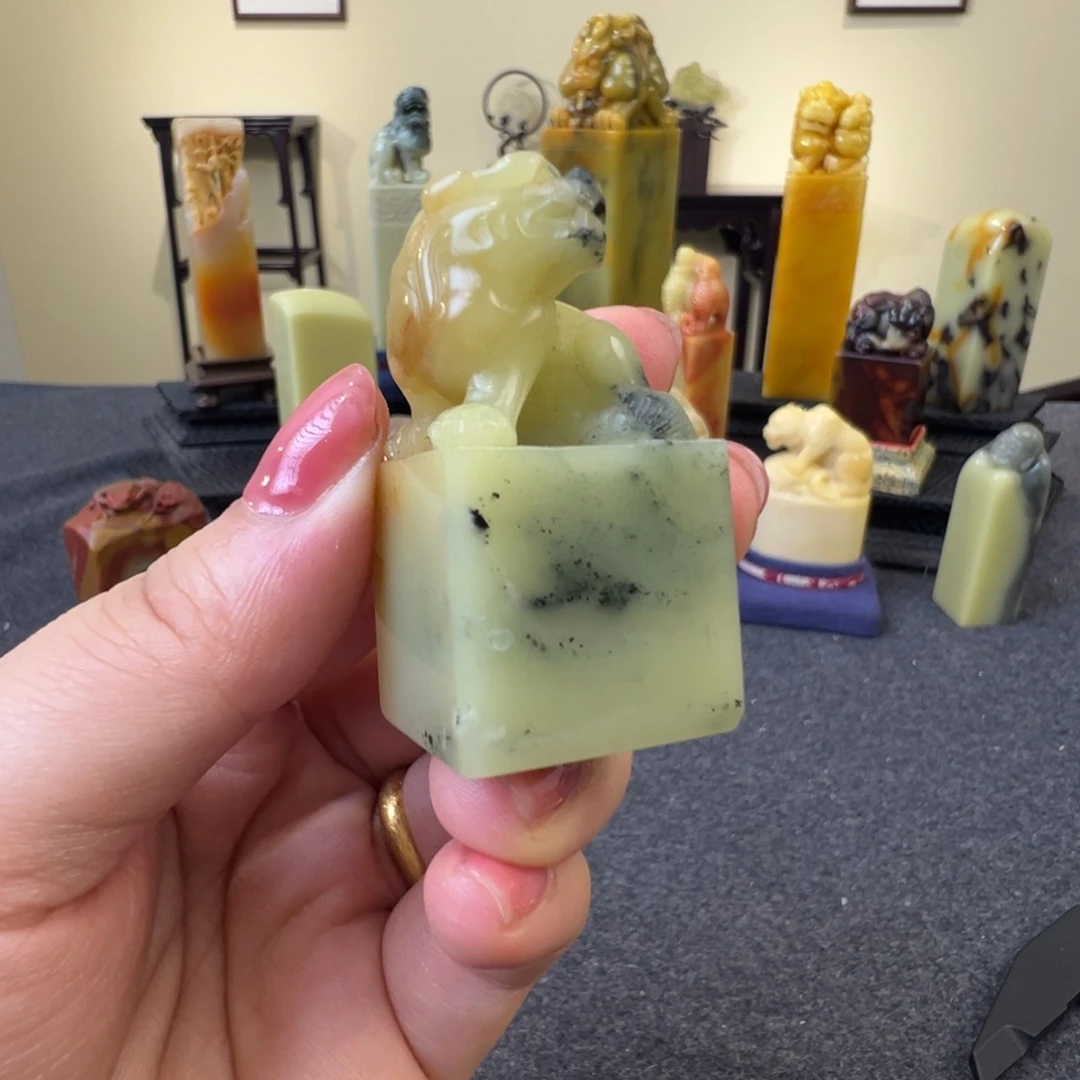 青田石青田封门皮蛋绿