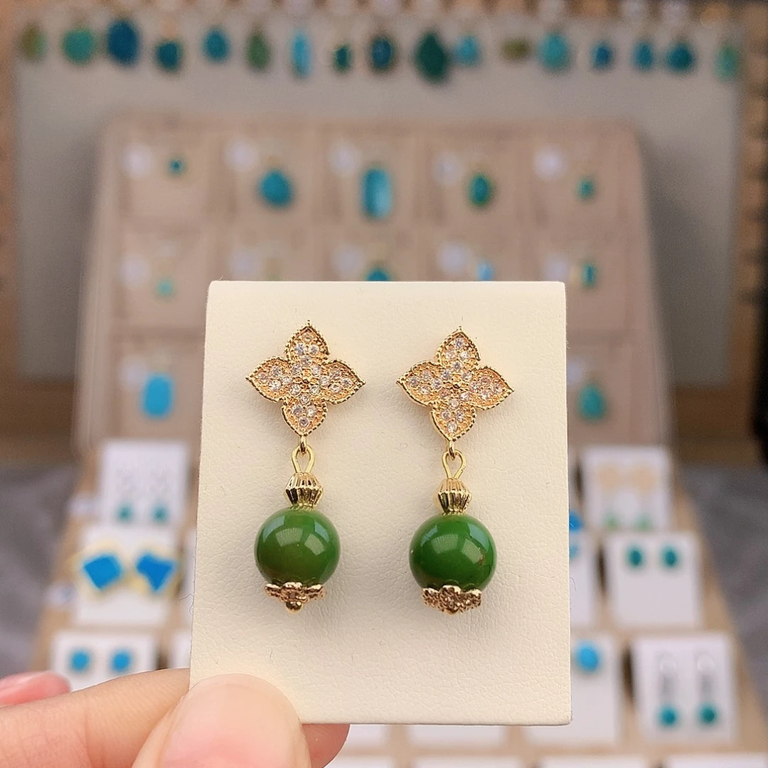 绿松石合金耳饰绿松石合金
