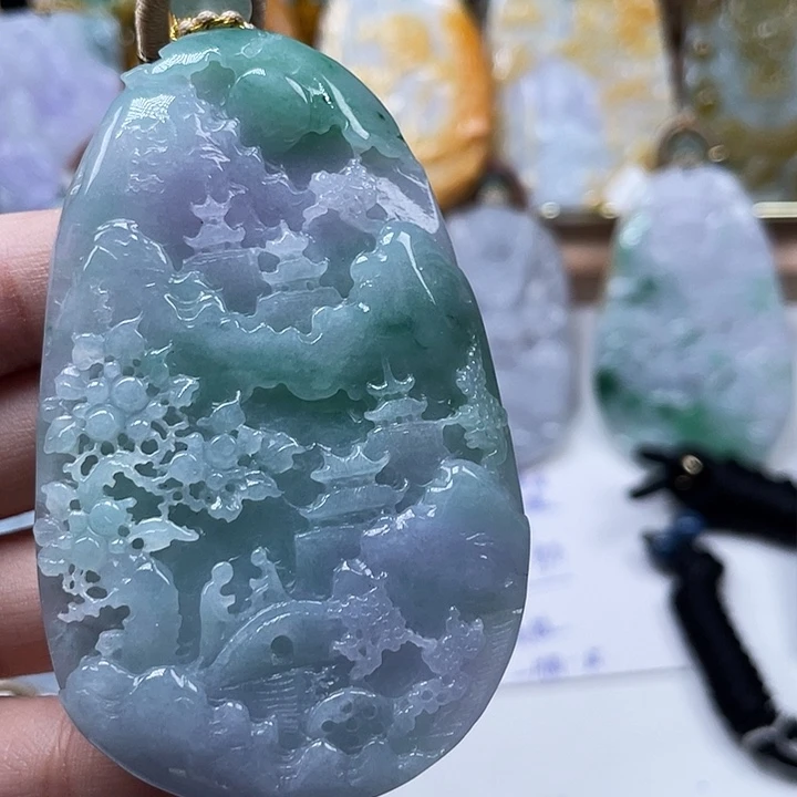 有***福颈饰未镶嵌翡翠天然