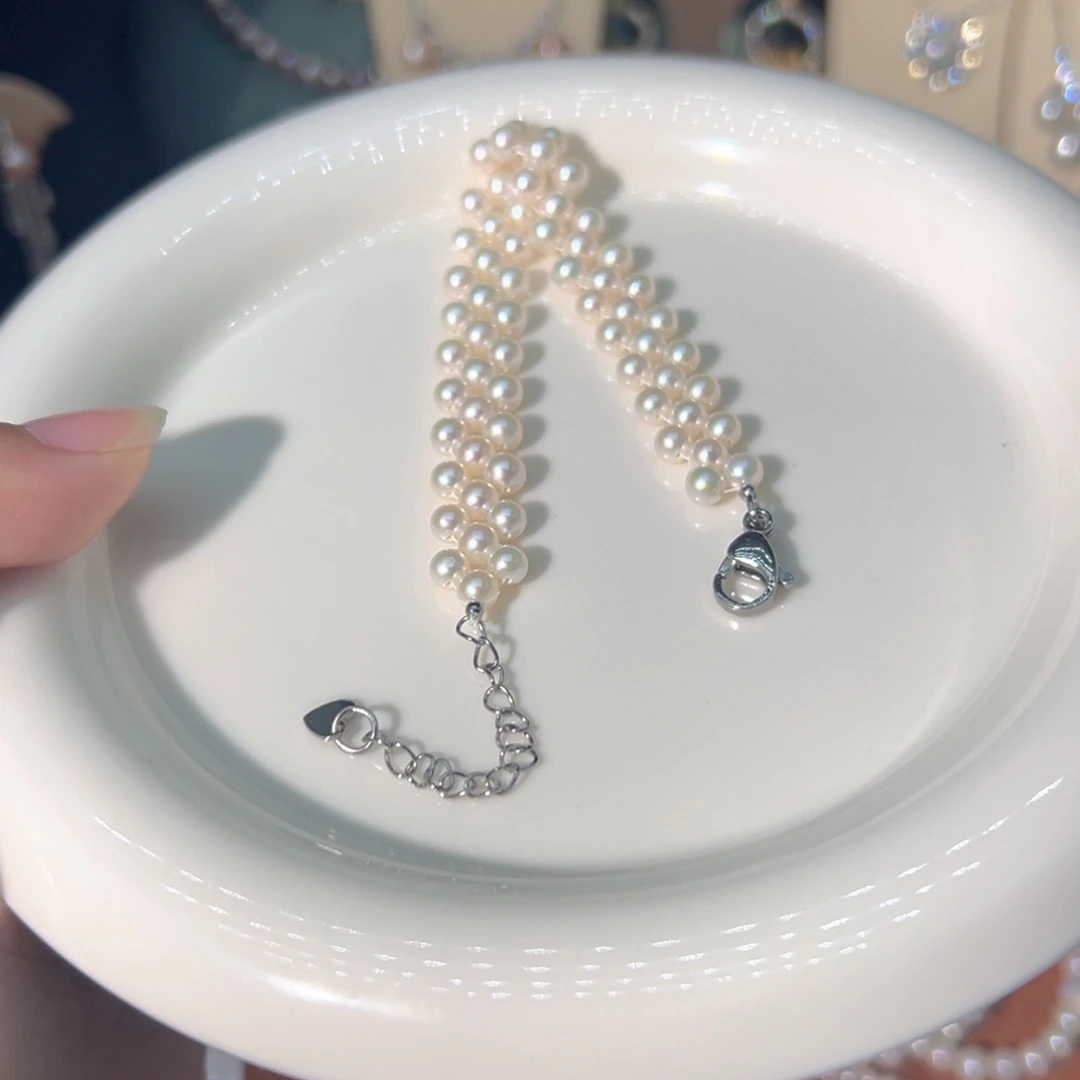 栀***淡水珍珠钛钢天然珍珠