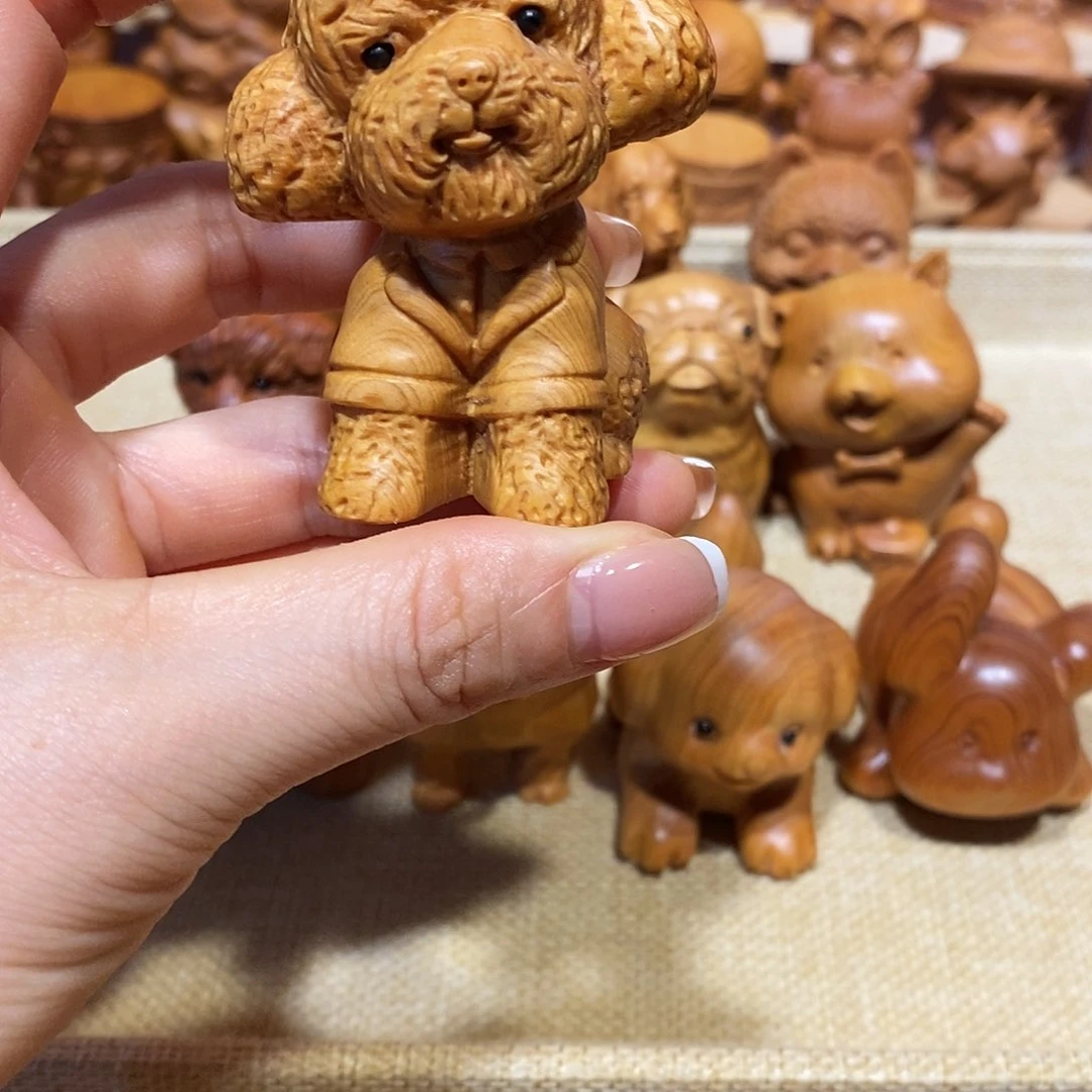 柏木（崖柏）?*?崖柏手把件，泰迪