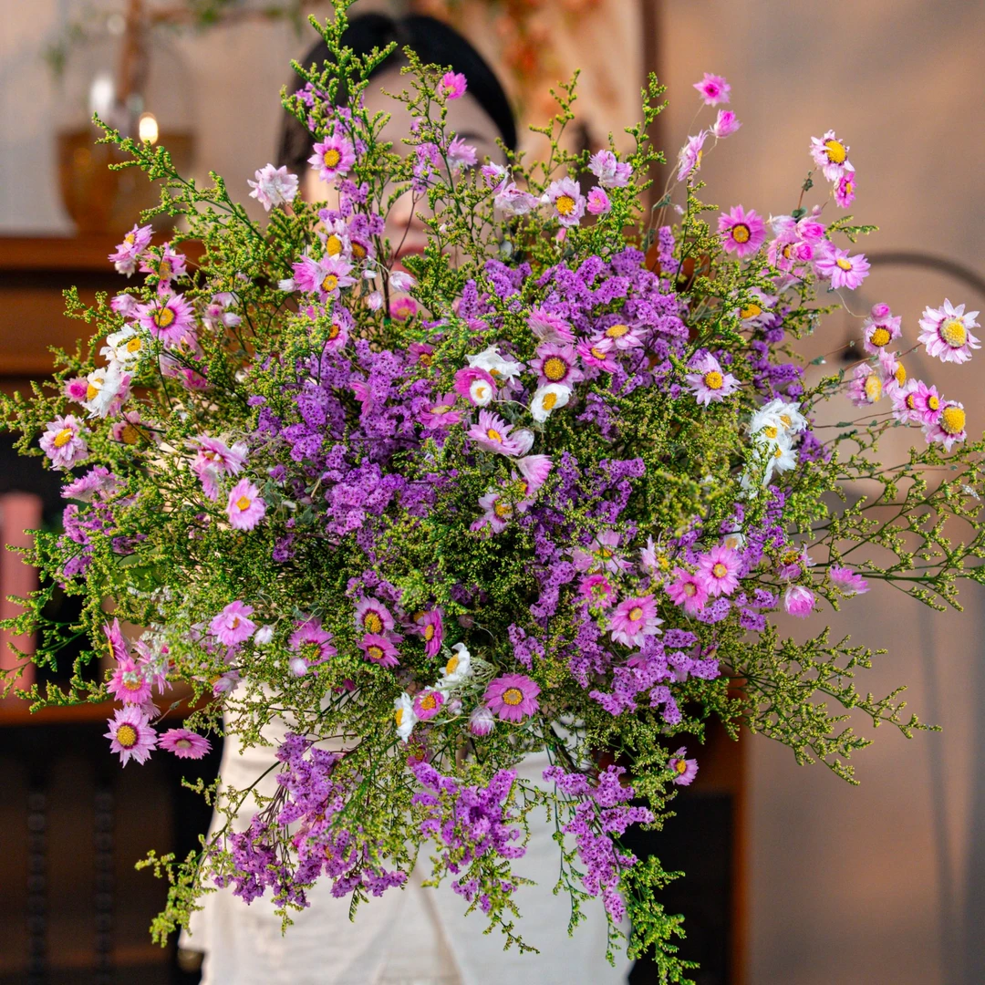 【天荷繁星永生】花卉 干花 居家 小众 高级 摆件客厅 玄关 餐桌