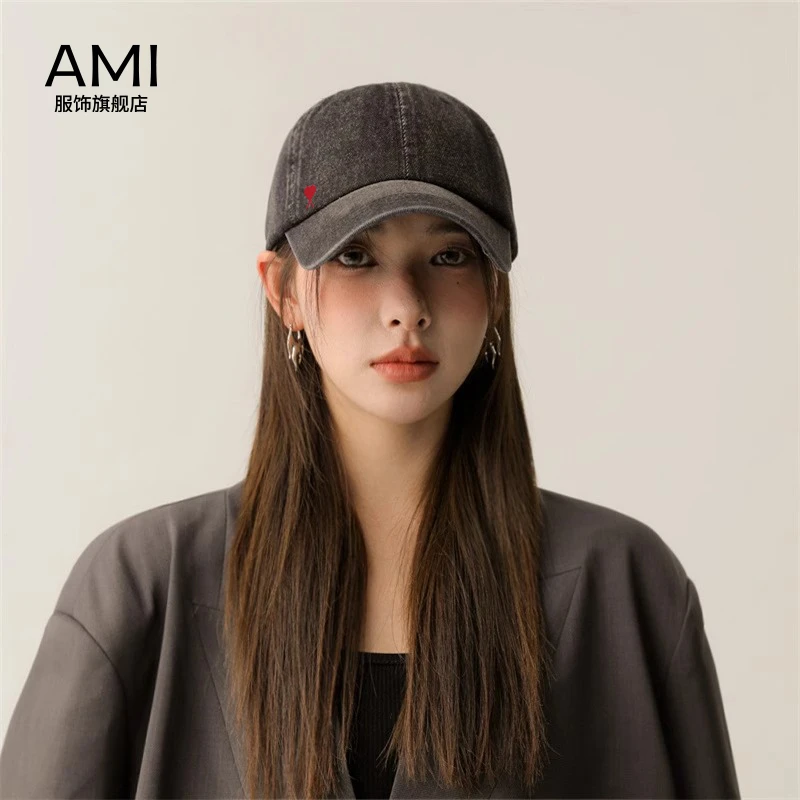 AMI官方2025秋冬新款加大加宽正品潮牌女装棒球款鸭舌女帽时尚潮