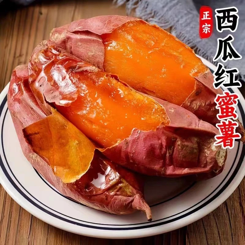 西瓜红蜜薯新鲜现挖沙地红薯糖心软糯香甜番薯农家自种红心薯