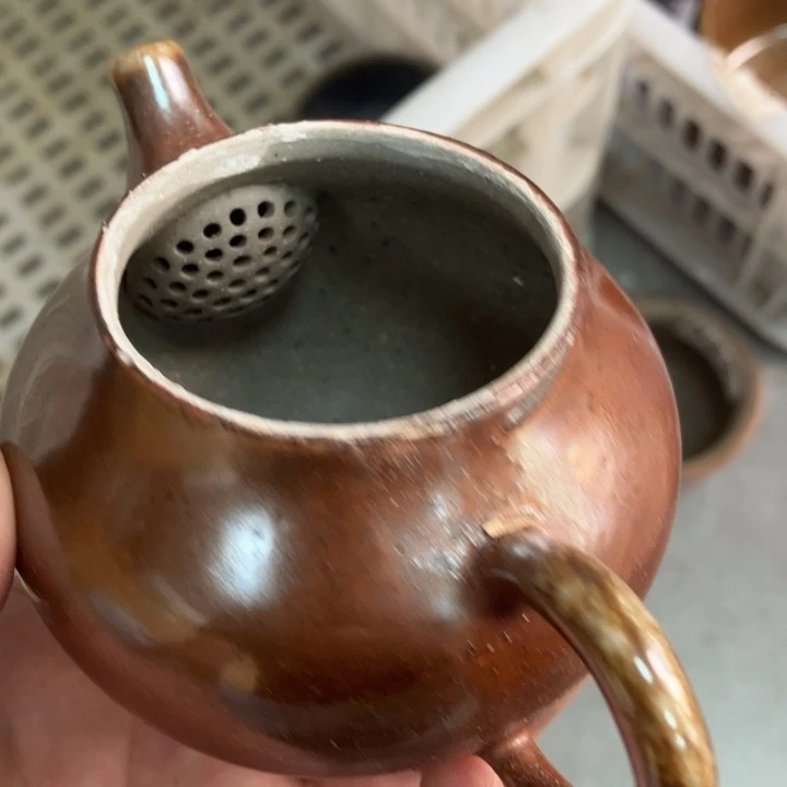 柴烧杯子与宝瓶大放漏