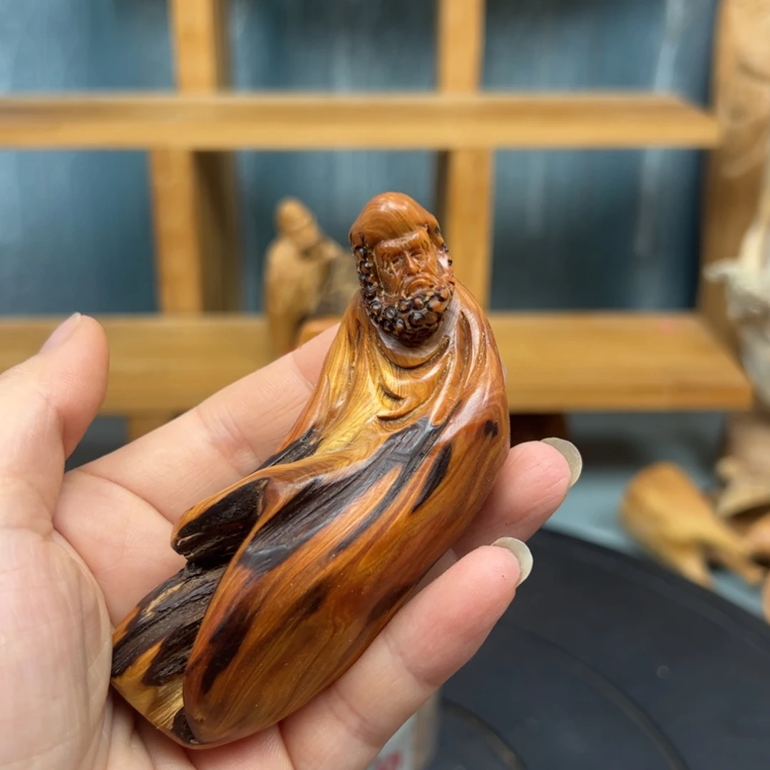 木遍**州崖柏木摆件手把件