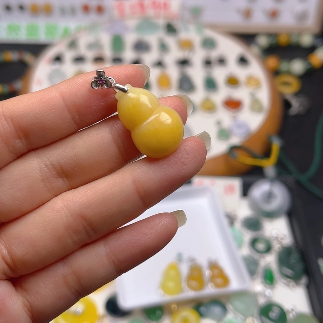 【闪购商品】翡翠颈饰银S925镶嵌?****་吊坠