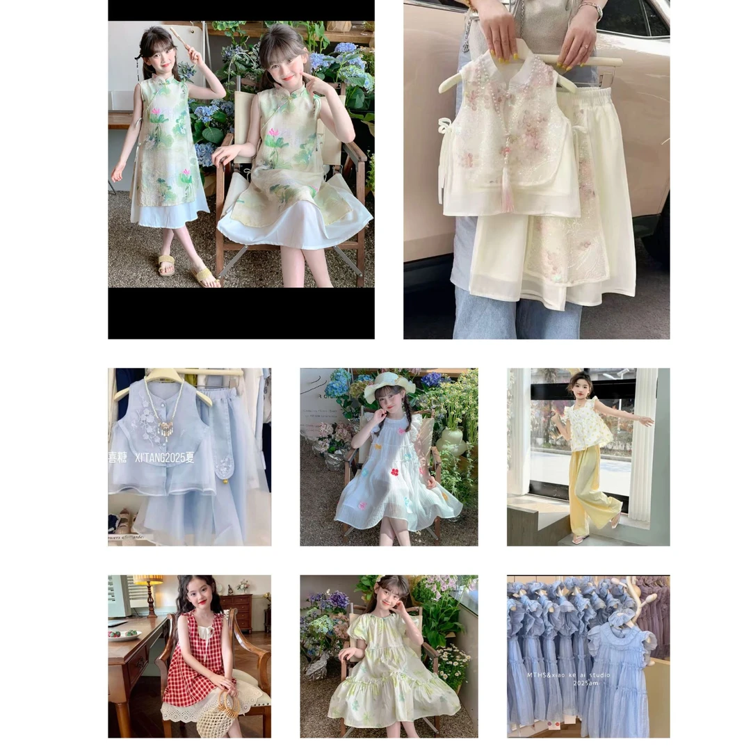 HANBAN -201-266韩版连衣裙系列百搭宽松潮流卡通汉元素仙女甜美