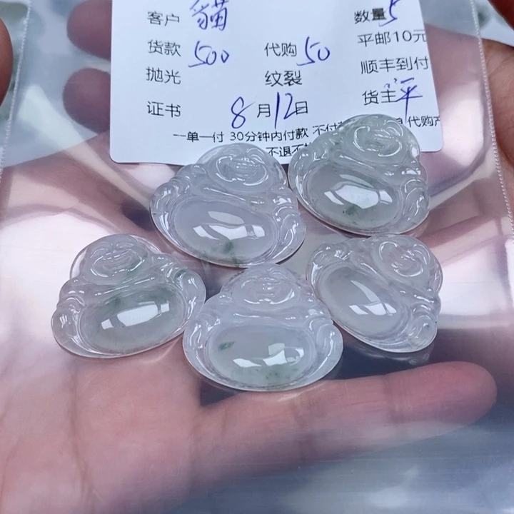 貓***妹翡翠未镶嵌颈饰翡翠