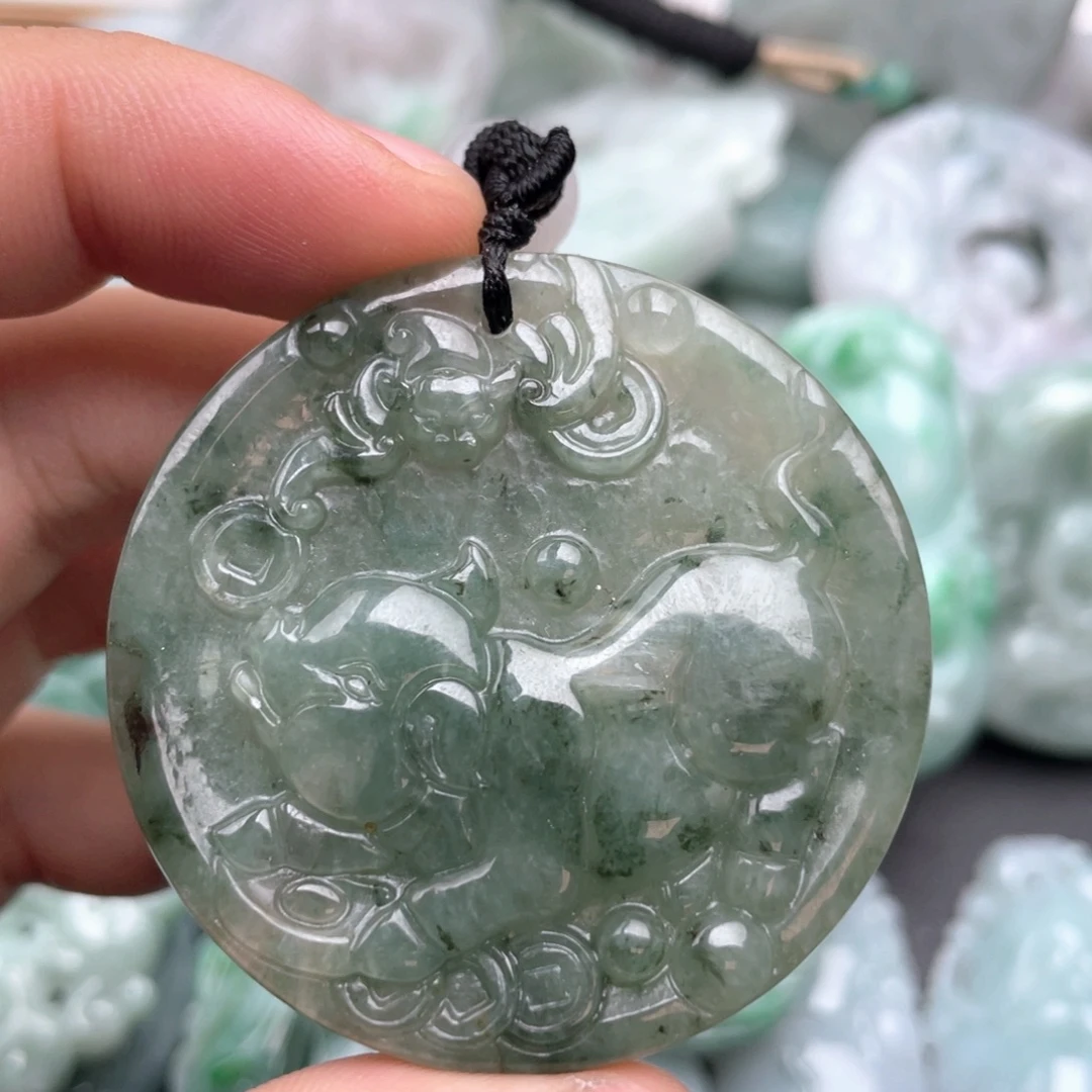 翡翠未镶嵌吊坠(不含链)