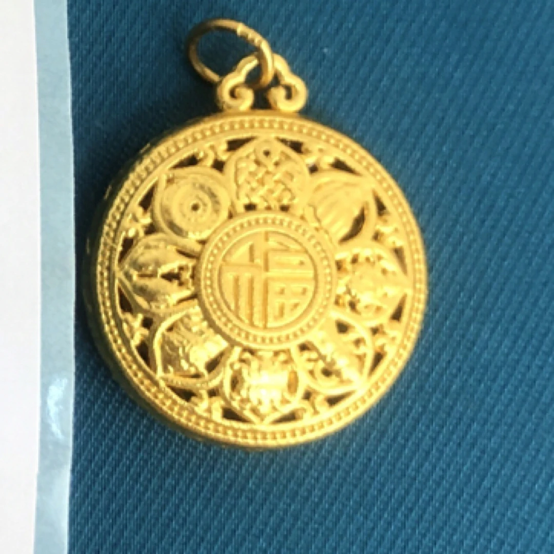 足金999八宝黄金（可选合金链子）