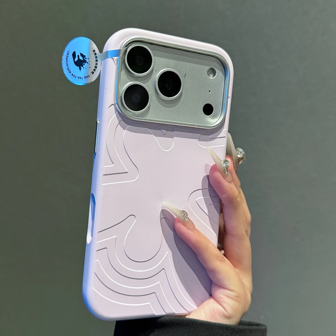 磁吸花漾壳适用于苹果17Promax手机壳金属镜框高级感iPhone16pro