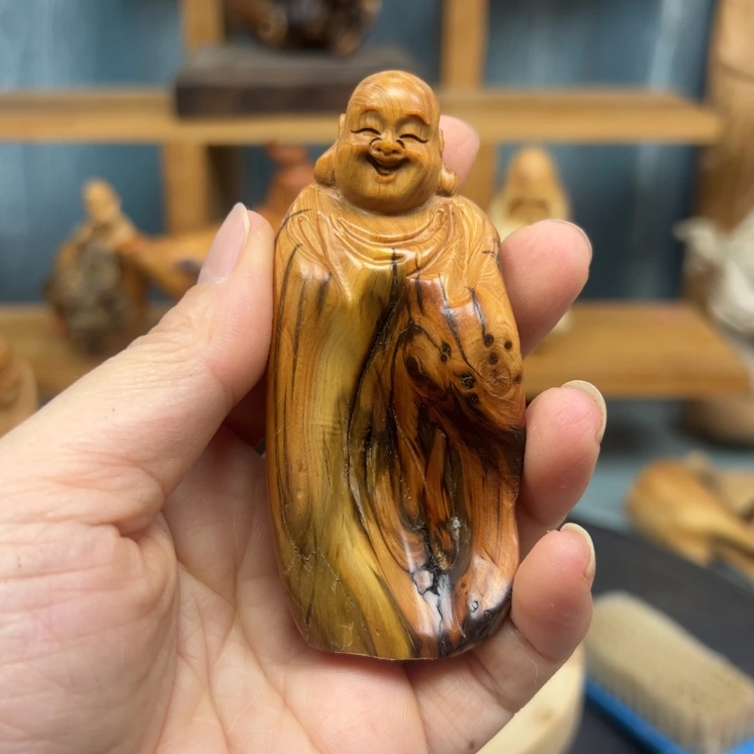 木崖柏木摆件手把件