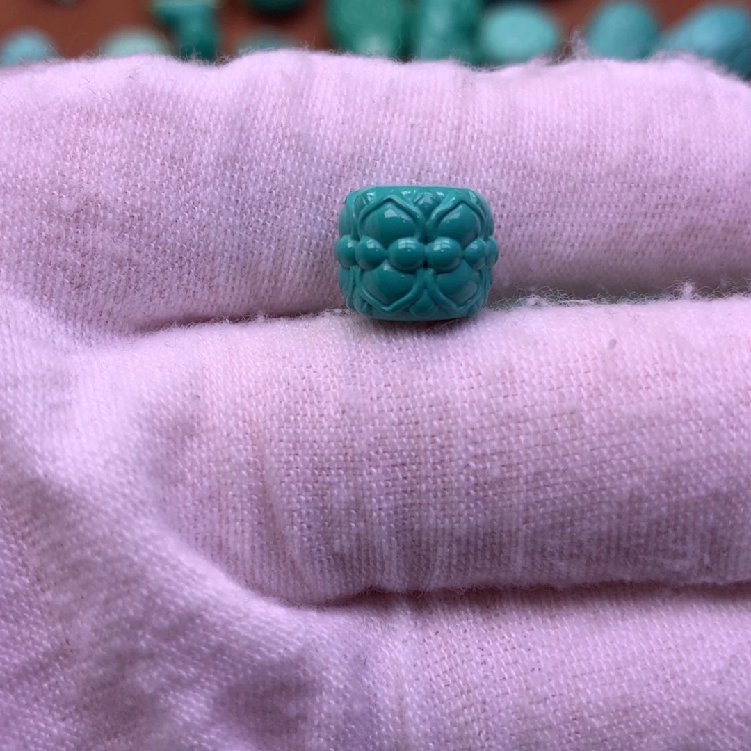 原生态散珠配珠并蒂莲花卡11