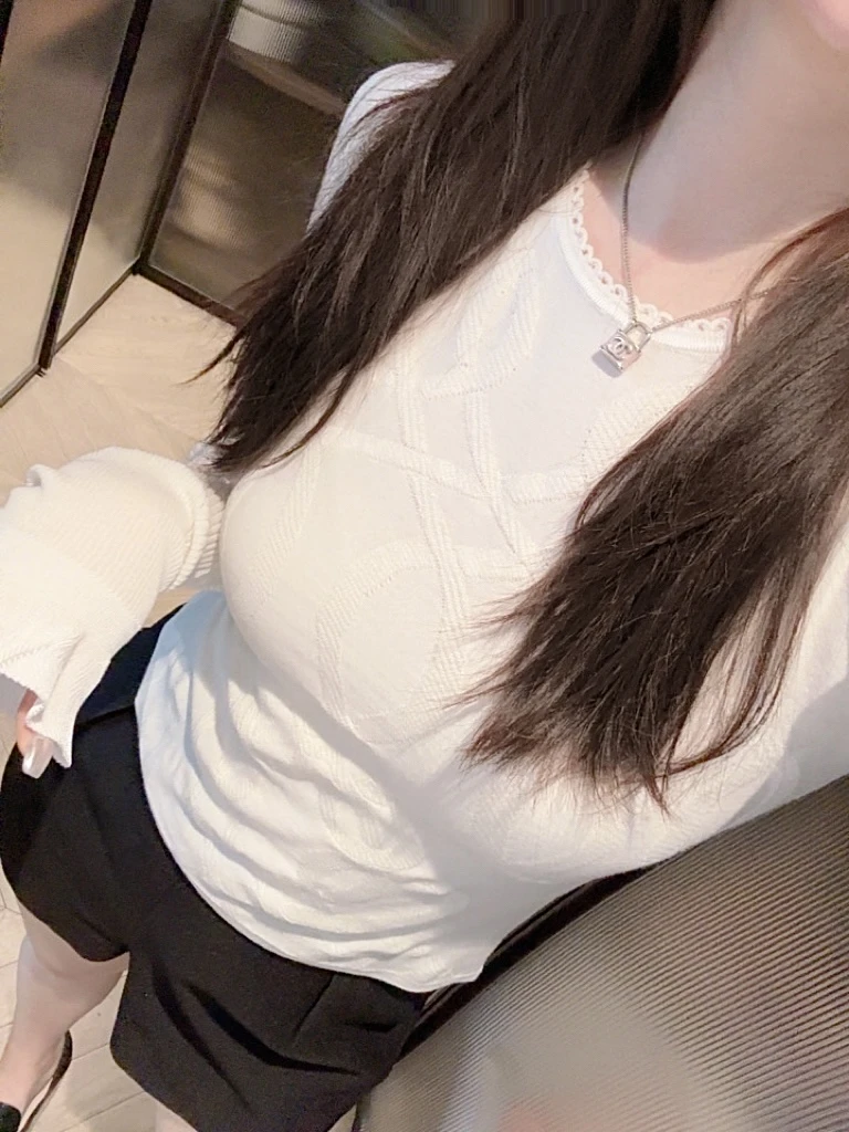 H*RMES爱马*桑蚕丝+绵羊毛提花肌理套头针织气质款I7008