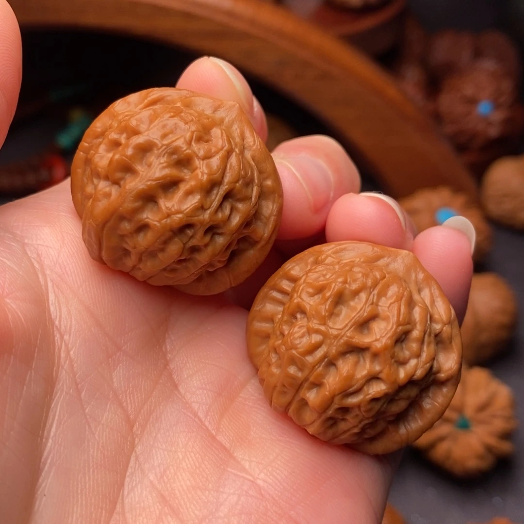 把件文玩核桃32桃心无名果