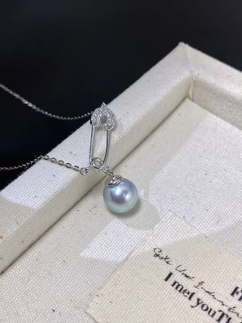 真多麻色设计款式8 - 9mm海水珍珠吊坠