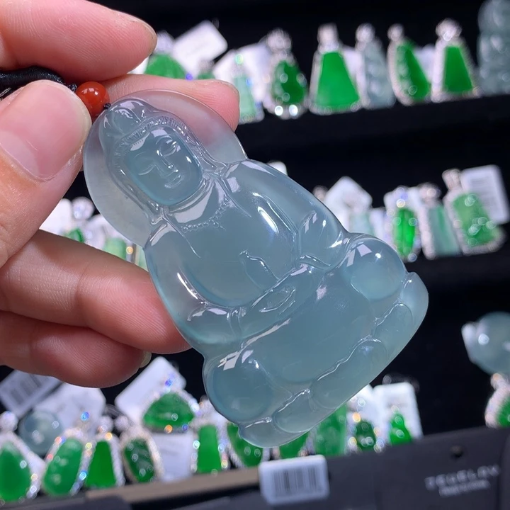 【闪购商品】颈饰银S925镶嵌翡翠天然翡翠