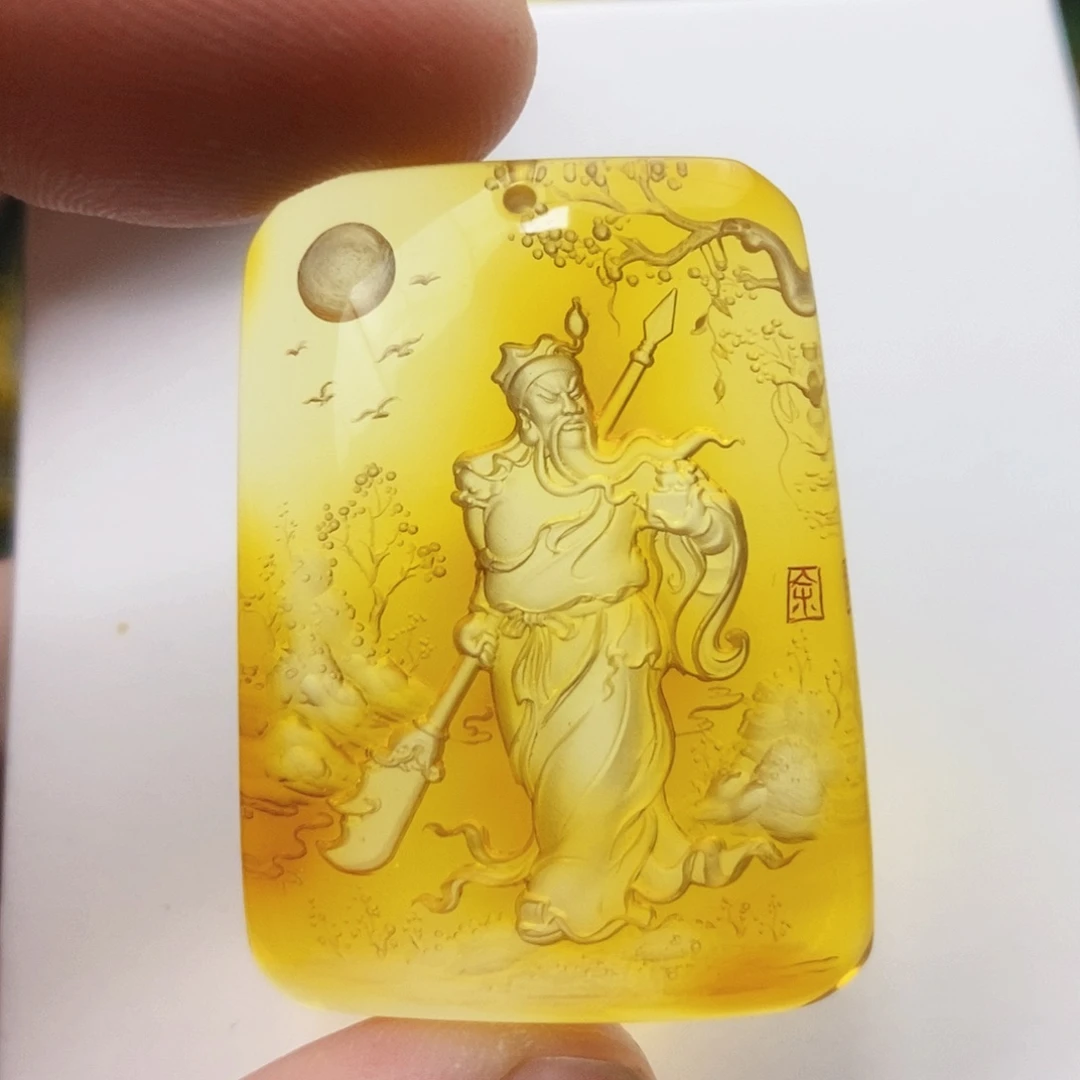 【闪购商品】金珀吊坠(不含链)未镶嵌