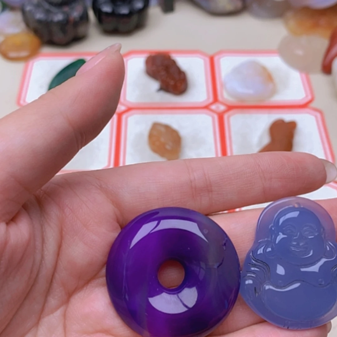 【闪购商品】未镶嵌玛瑙/玉髓珠宝半成品过****天