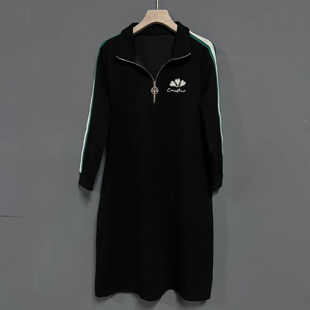 新款宽松显瘦中长款女装连衣裙742