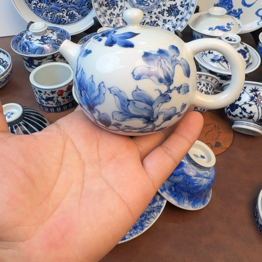 摆件玉兰手工壶福利