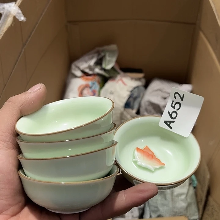瓷片茶摆件工艺品摆件666