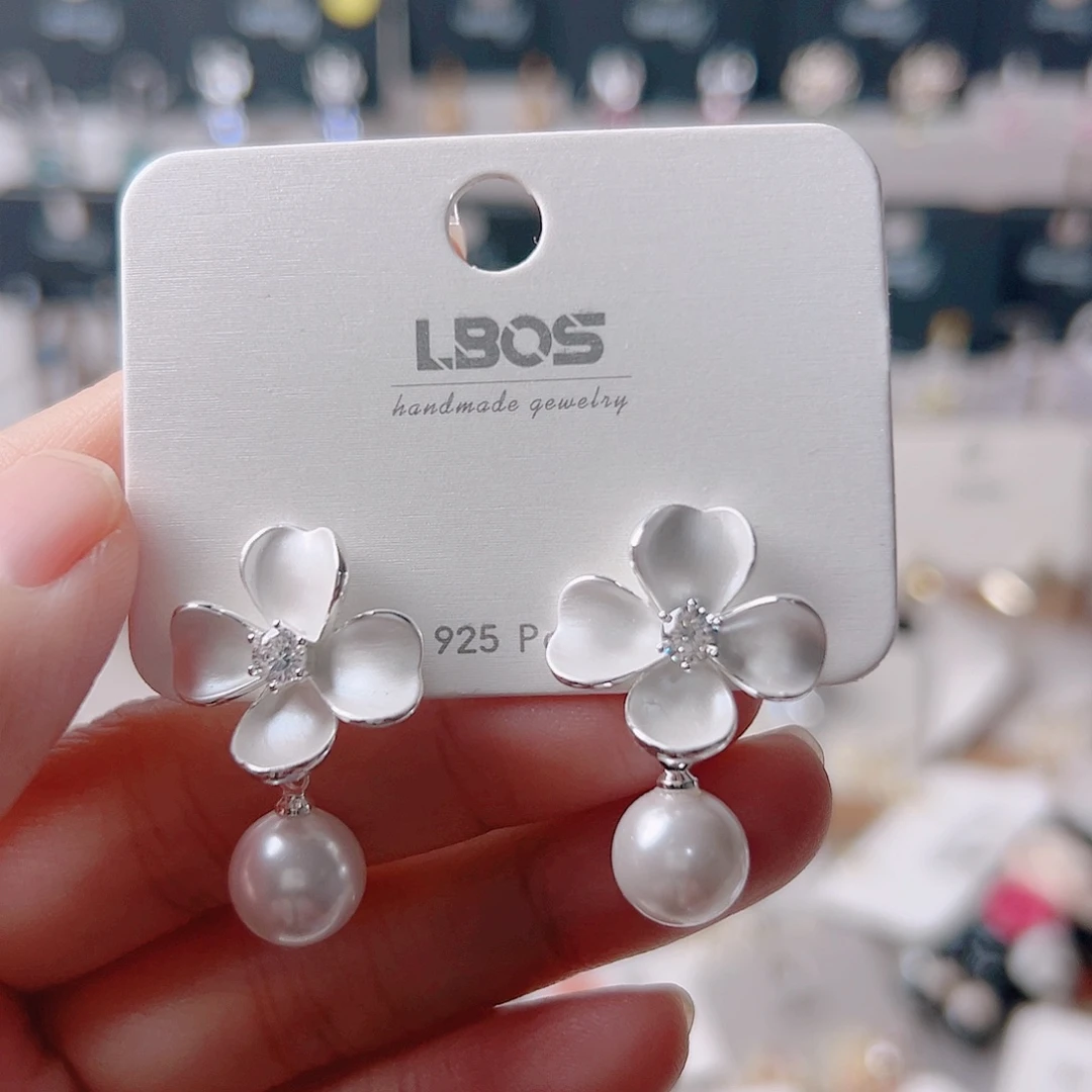 琉璃纯铜合金耳环的