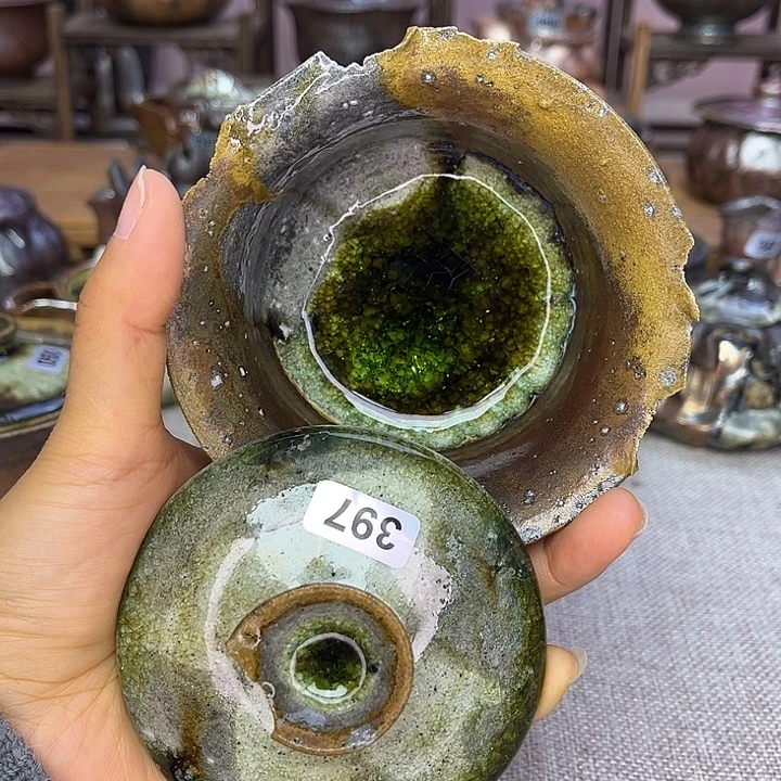 裸柴烧陶瓷手工茶器