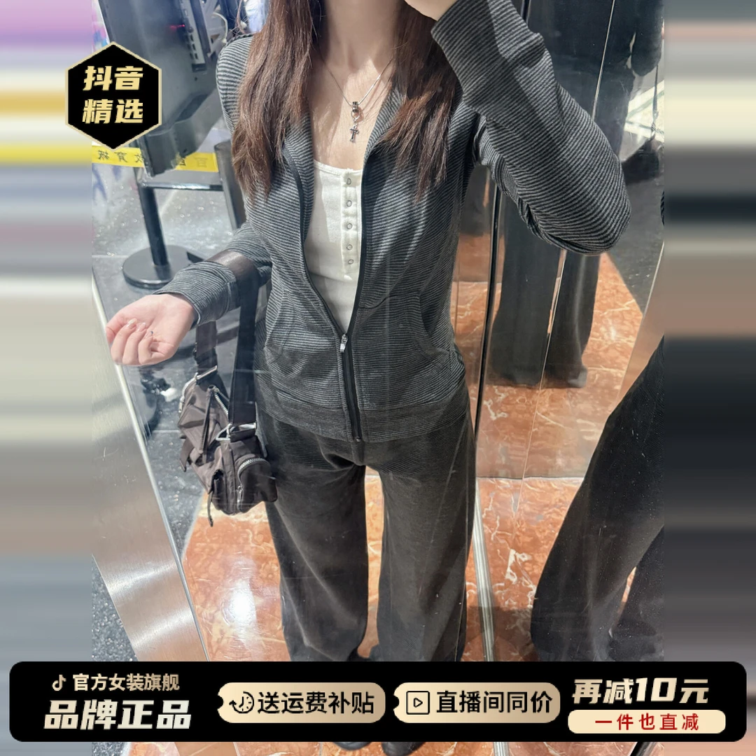 2025超火休闲运动服套装女秋季宽松显瘦时尚高级卫衣休闲裤两件套