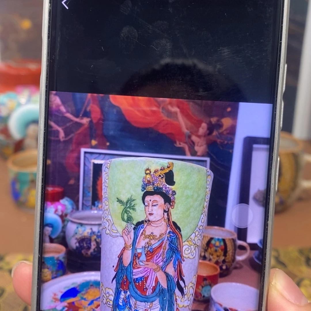 香***噗手工手绘观观杯杯