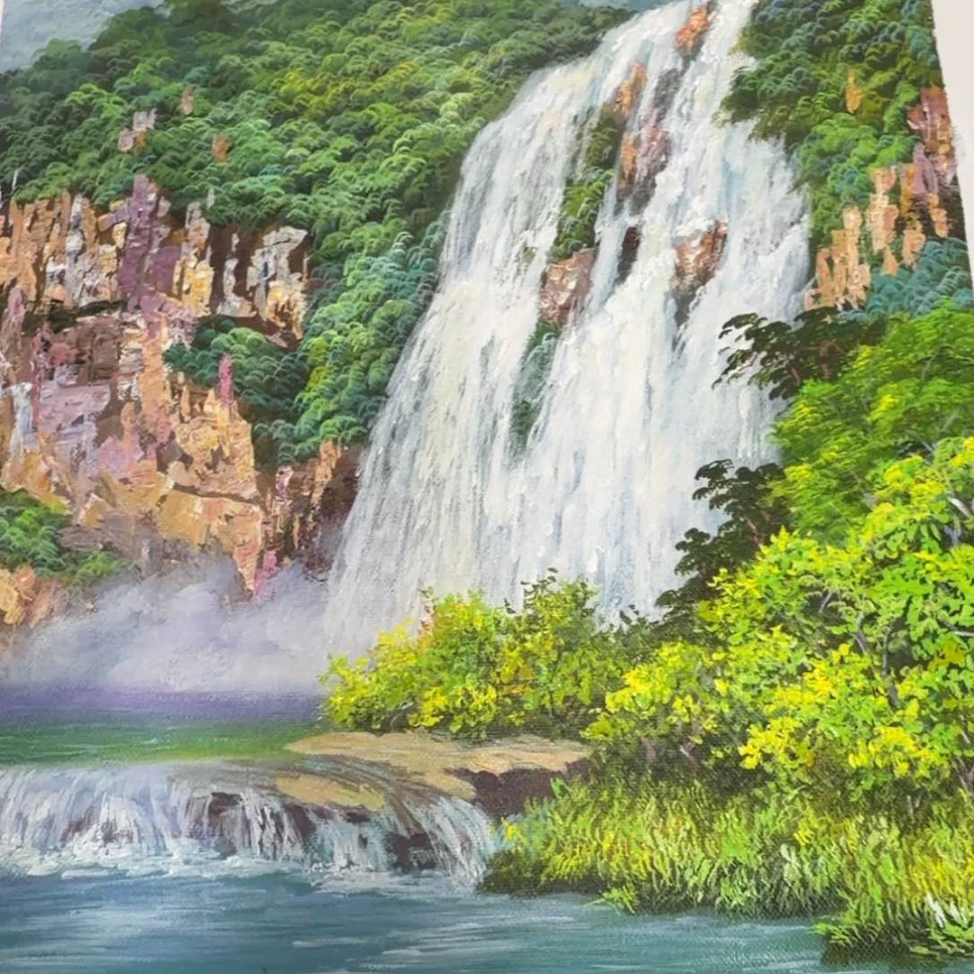 油画在哪呢我想问你