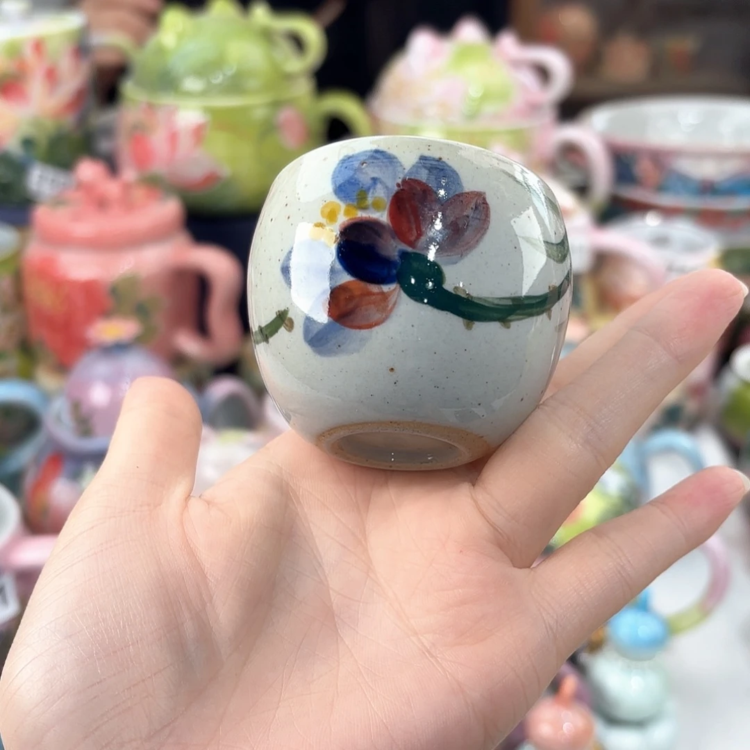 景德镇手绘高温釉下彩陶瓷茶具