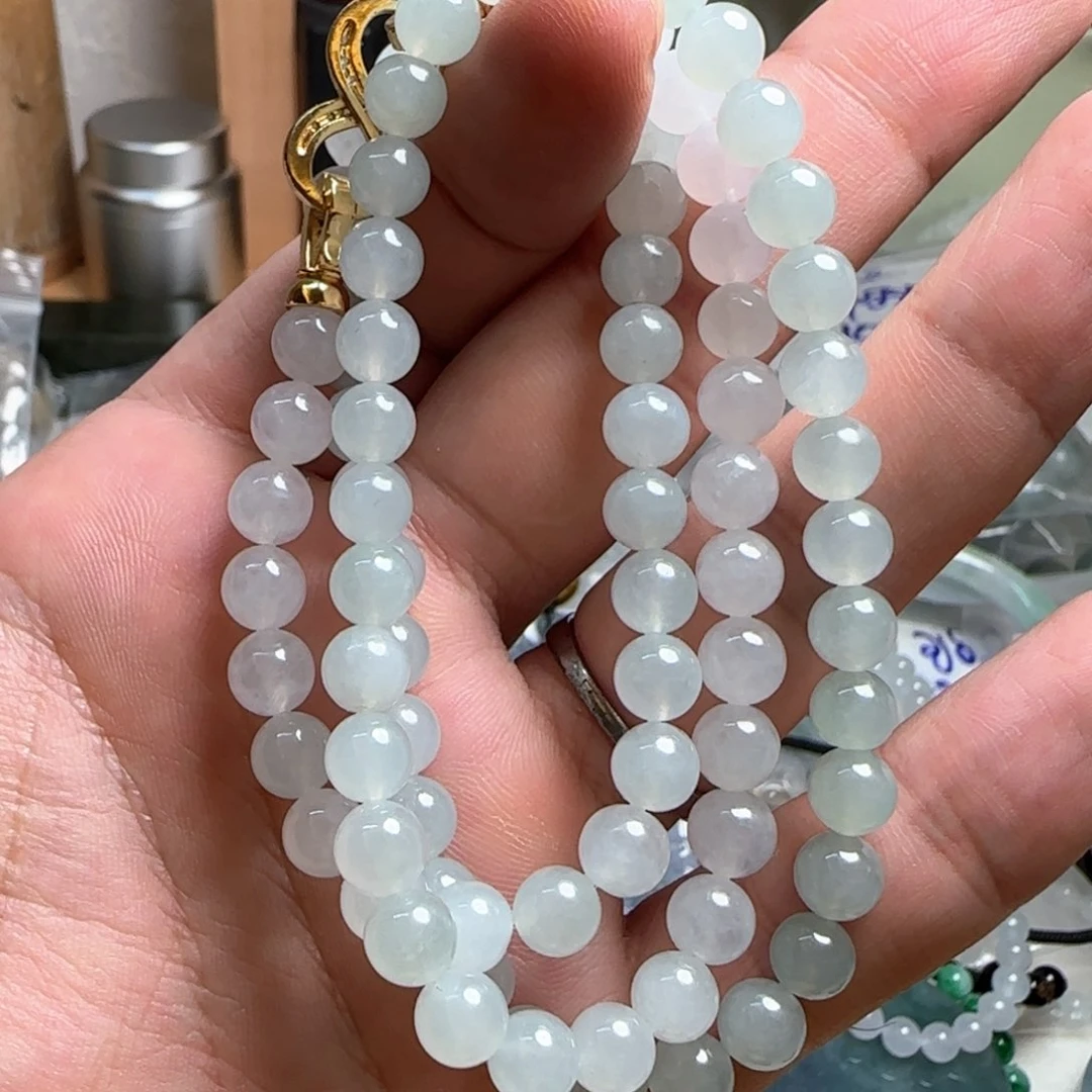 项链未镶嵌翡翠缅甸A货翡翠项链