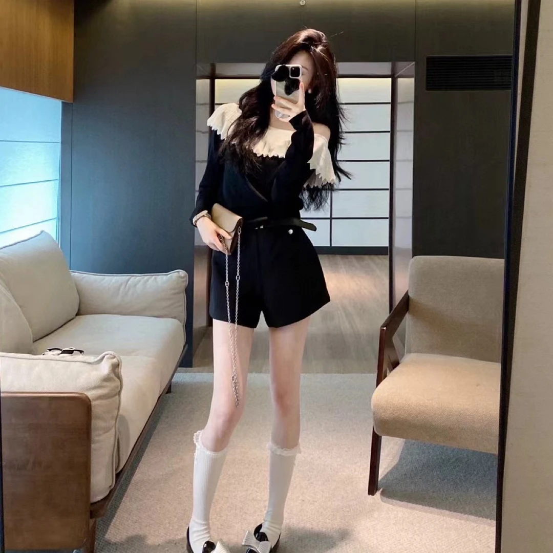 中袖常规常规款薄款圆领毛针织衫上衣女神时尚韩版